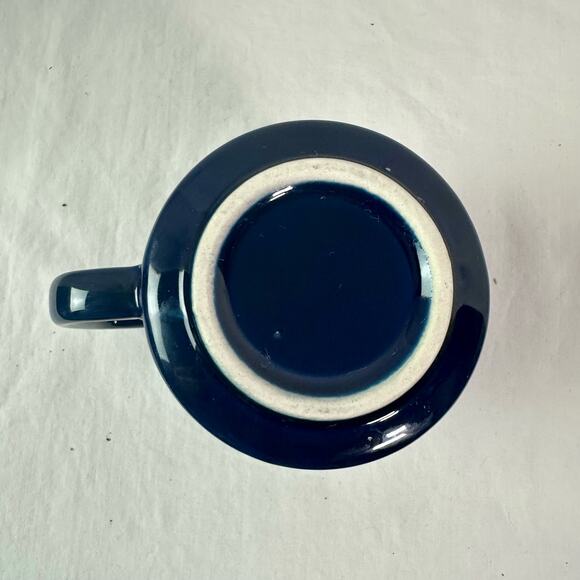 VTG 1982 Alaska ACE Dark Blue Ceramic Etched Moose Eagle Small Coffee Mug Cup - Picture 4 of 7